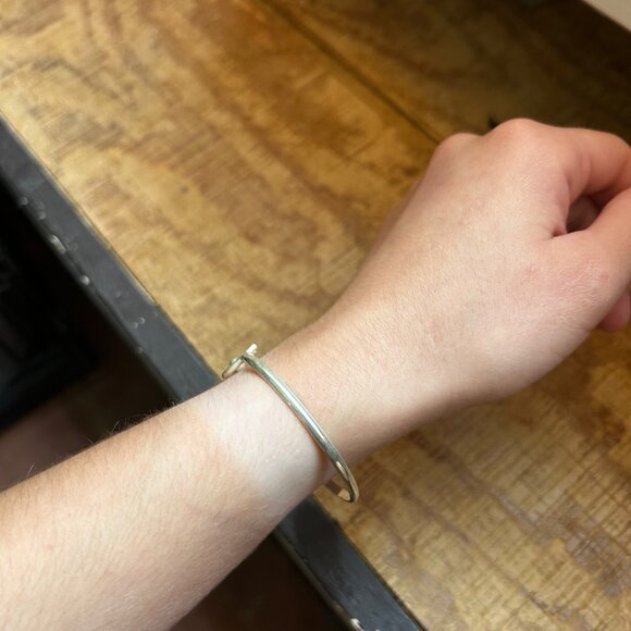 Handmade St. Croix Sterling Silver Hook Bracelet - 925 - Picture 6 of 8